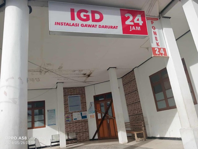 IGD RSUD Paniai saat ditutup pada Minggu 26 Mei 2024