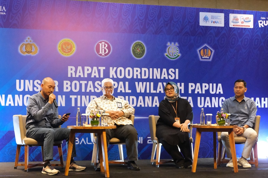 Kegiatan ToT Bank Indonesia Perwakilan Papua bersama BOTASUPAL kepada para penegak hukum di Papua
