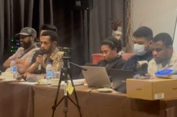 Empat Anggota PPD Japsel saat speak up di hadapan peserta Rapat Pleno Rekapitulasi