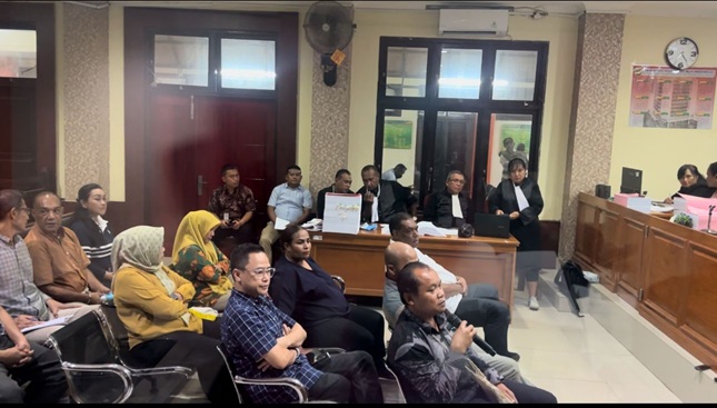 Tujuh orang saksi dihadirkan untuk memberikan kesaksian bagi empat terdakwa dalam kasus Korupsi PON Papua