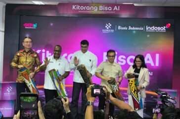 Wamen Kominfo Neisar Patria saat meresmikan AI Experience Center By Indosat Ooredoo Hutchison Hadir di Jayapura