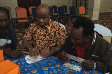 Kaum Difabel Jayapura saat mengikuti sosialisasi CBP